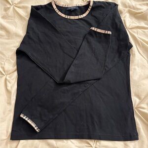 Burberry Black Long Sleeve Shirt